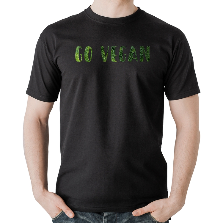 Camiseta Algodão Go Vegan