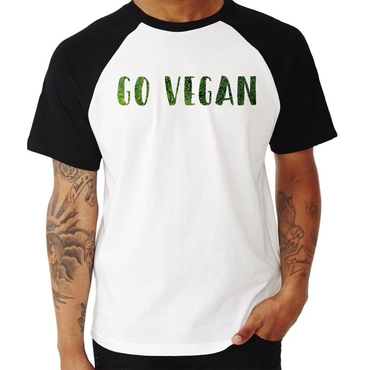 Camiseta Raglan Go Vegan