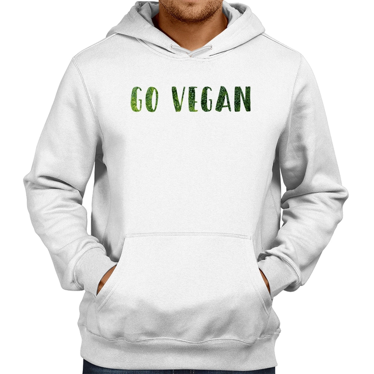 Moletom Go Vegan - Branco
