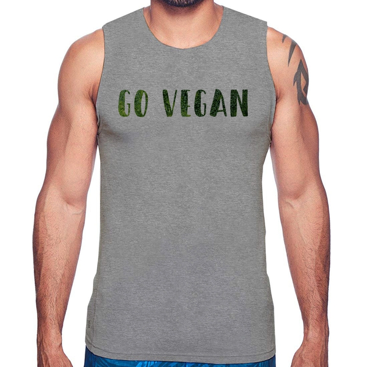 Regata Go Vegan - Cinza