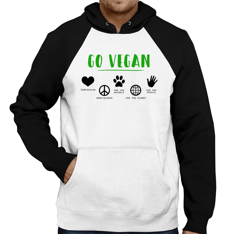 Moletom Go Vegan Símbolos