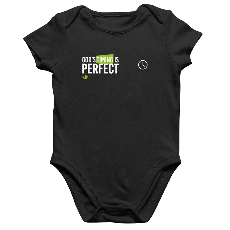 Body Bebê Algodão God's timing is perfect