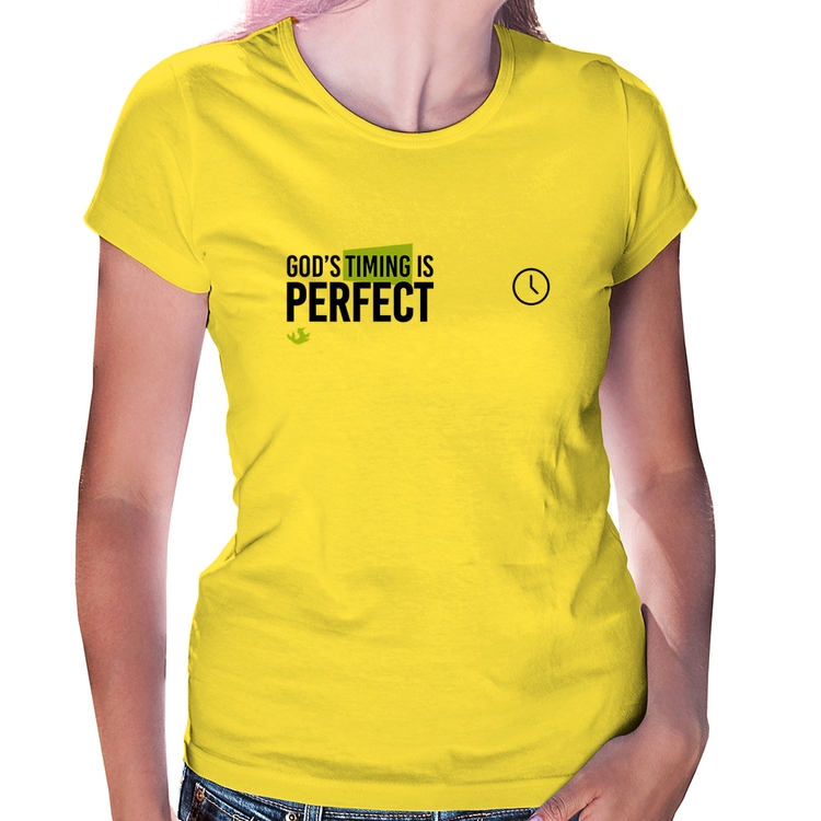 Baby Look God's timing is perfect - Amarela