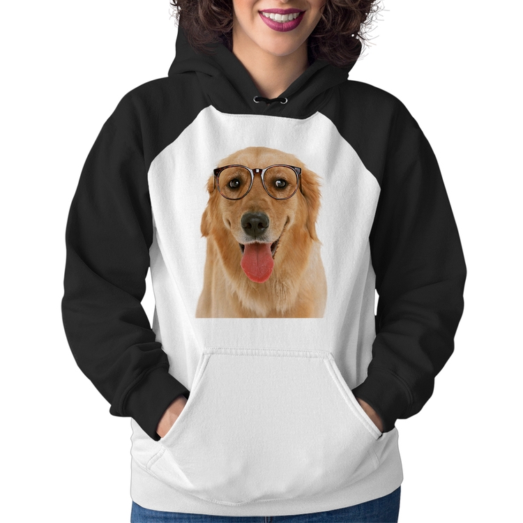 Moletom Feminino Golden Retriever de Óculos