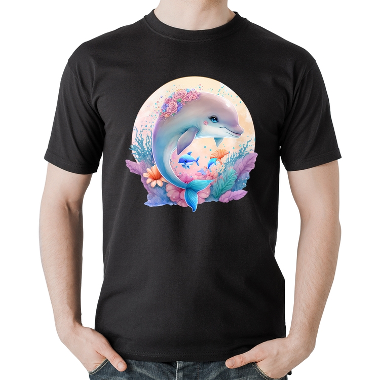 Camiseta Algodão Golfinho Fofo