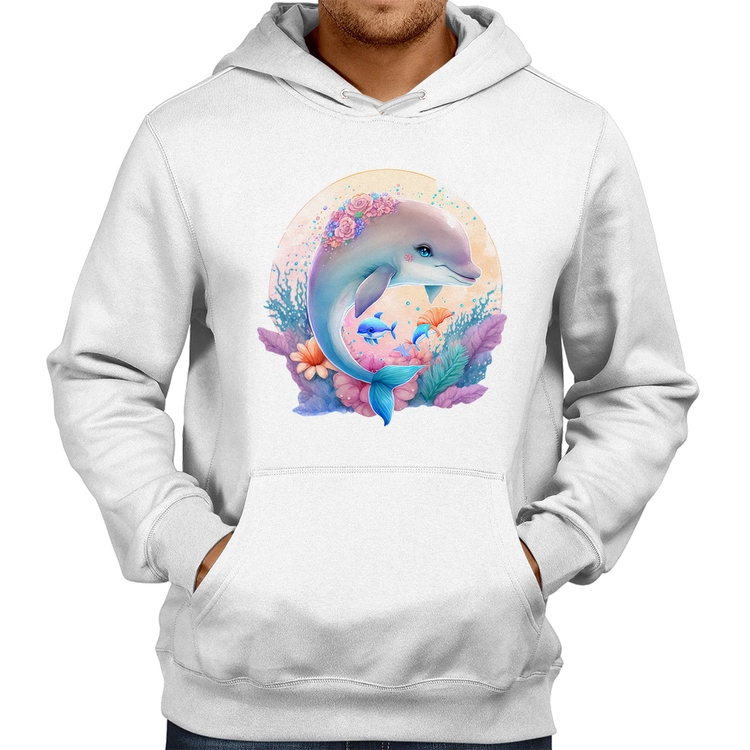 Moletom Golfinho Fofo - Branco