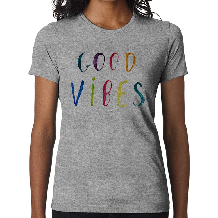 Baby Look Good Vibes Cores - Cinza