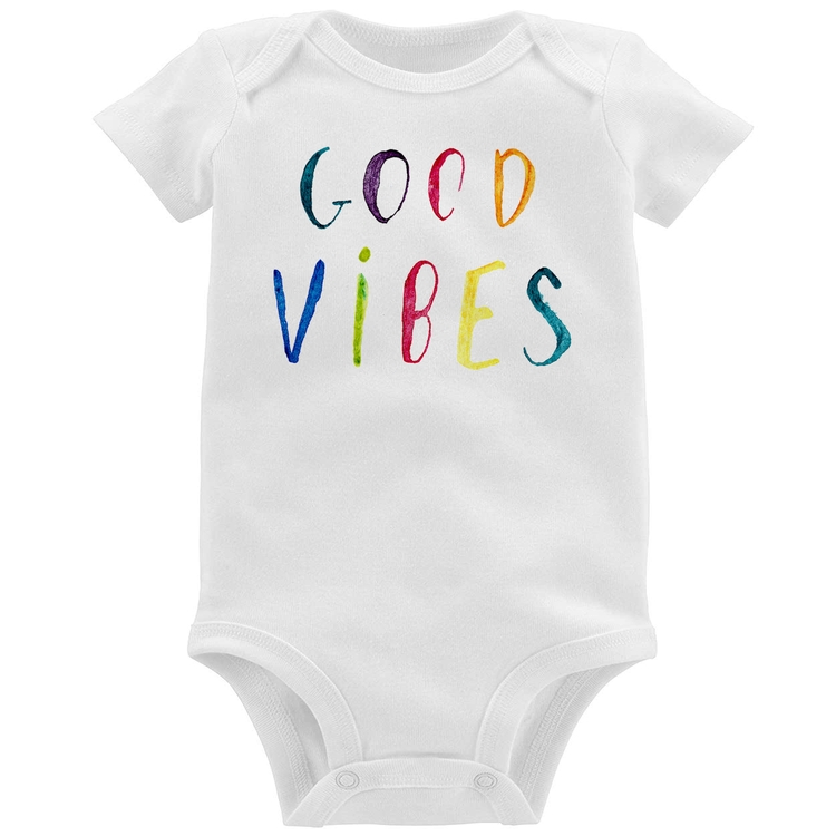 Body Bebê Good Vibes Cores