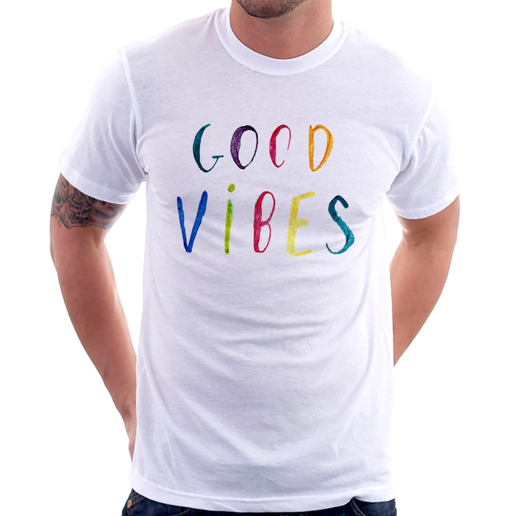 Camiseta Good Vibes Cores