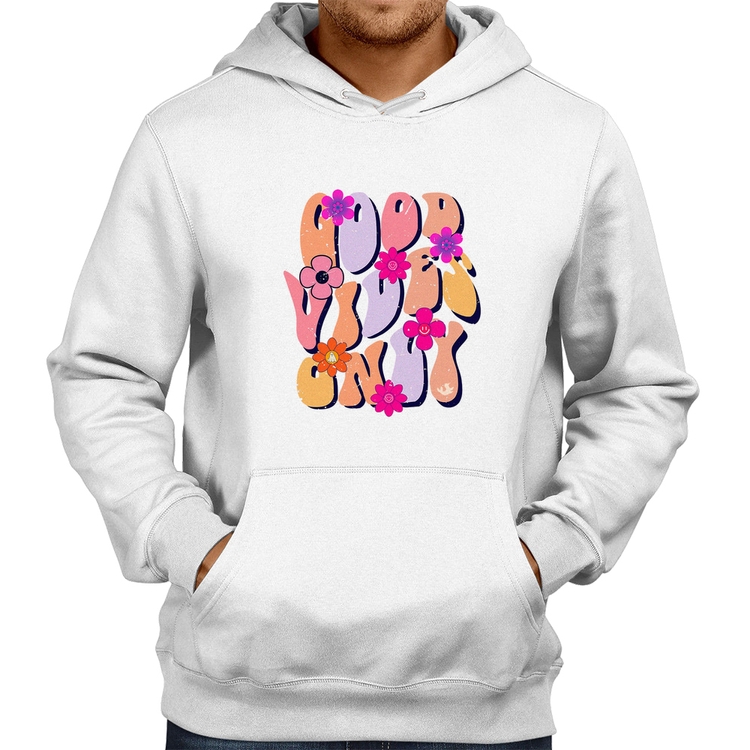 Moletom Good Vibes Only - Branco