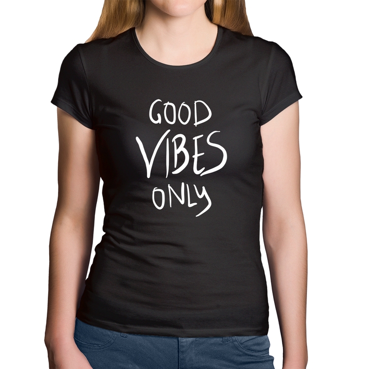 Baby Look Algodão Good Vibes Only