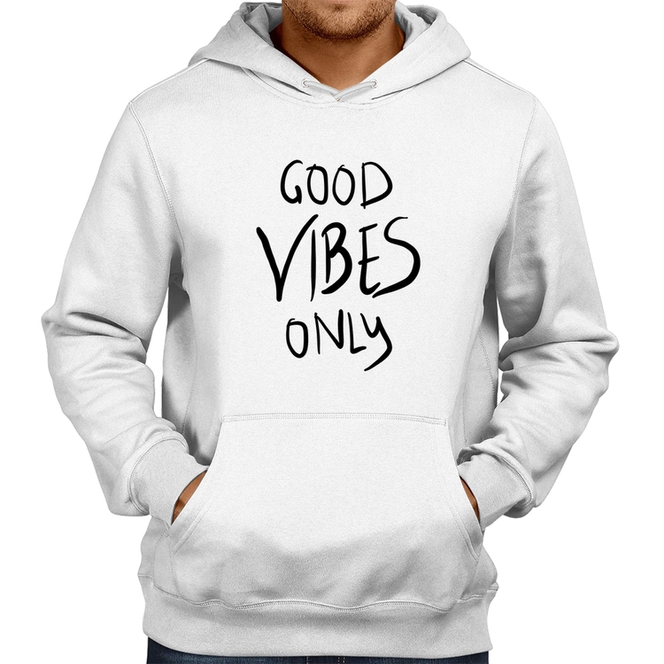 Moletom Good Vibes Only - Branco