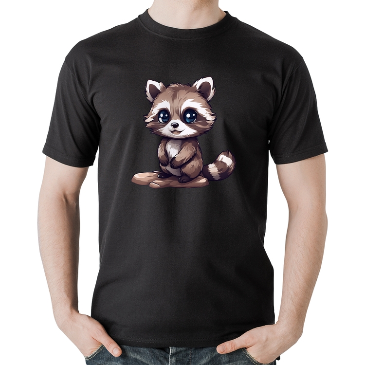 Camiseta Algodão Guaxinim Fofinho