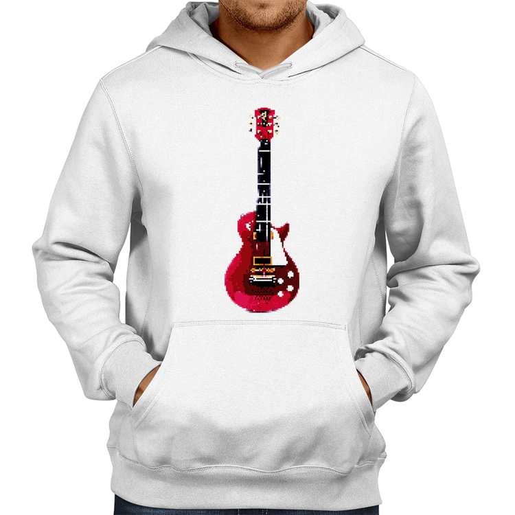 Moletom Guitar Píxel - Branco