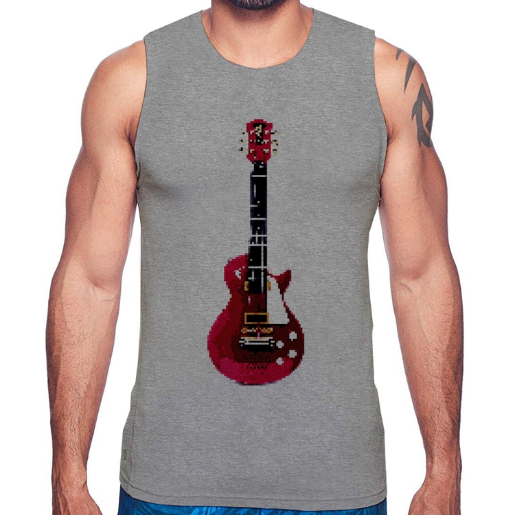 Regata Guitar Píxel - Cinza