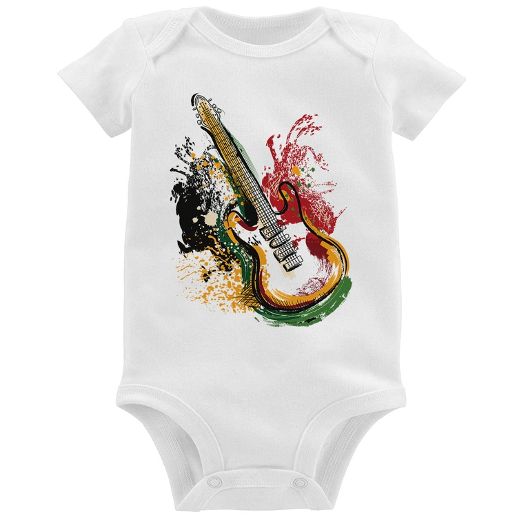 Body Bebê Guitarra Reggae