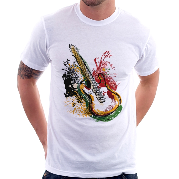 Camiseta Guitarra Reggae