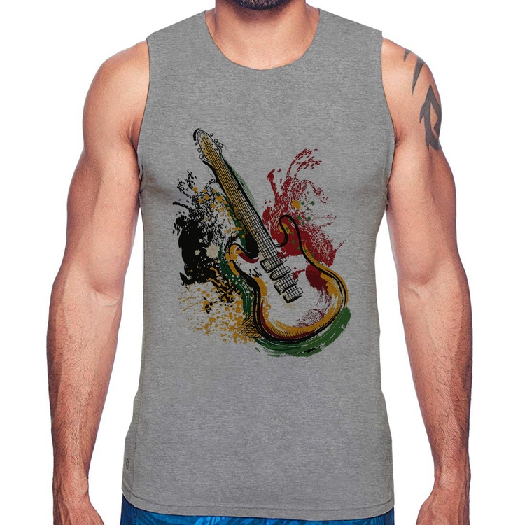 Regata Guitarra Reggae - Cinza