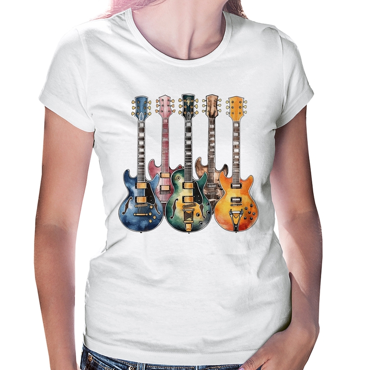 Baby Look Guitarras Watercolor Art