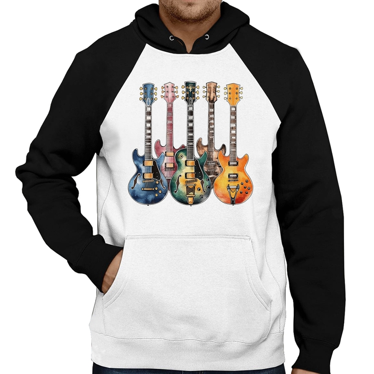 Moletom Guitarras Watercolor Art