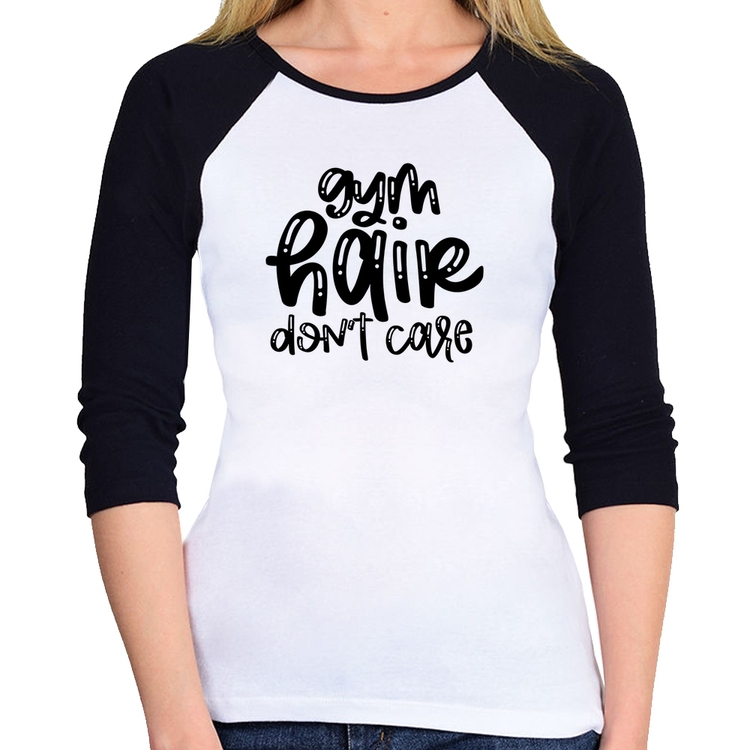 Baby Look Raglan Gym Hair Don't Care Manga 3/4