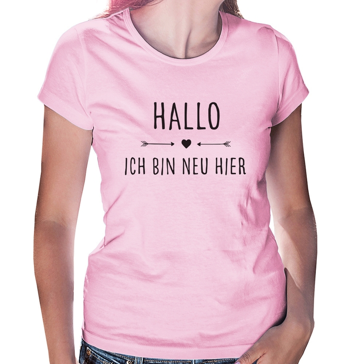 Baby Look Hallo, Ich Bin Neu Hier - Rosa Bebê