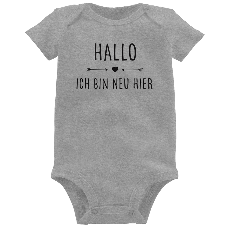 Body Bebê Hallo, Ich Bin Neu Hier - Cinza