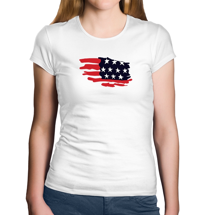 Baby Look Algodão Handrawn Flag - Branca