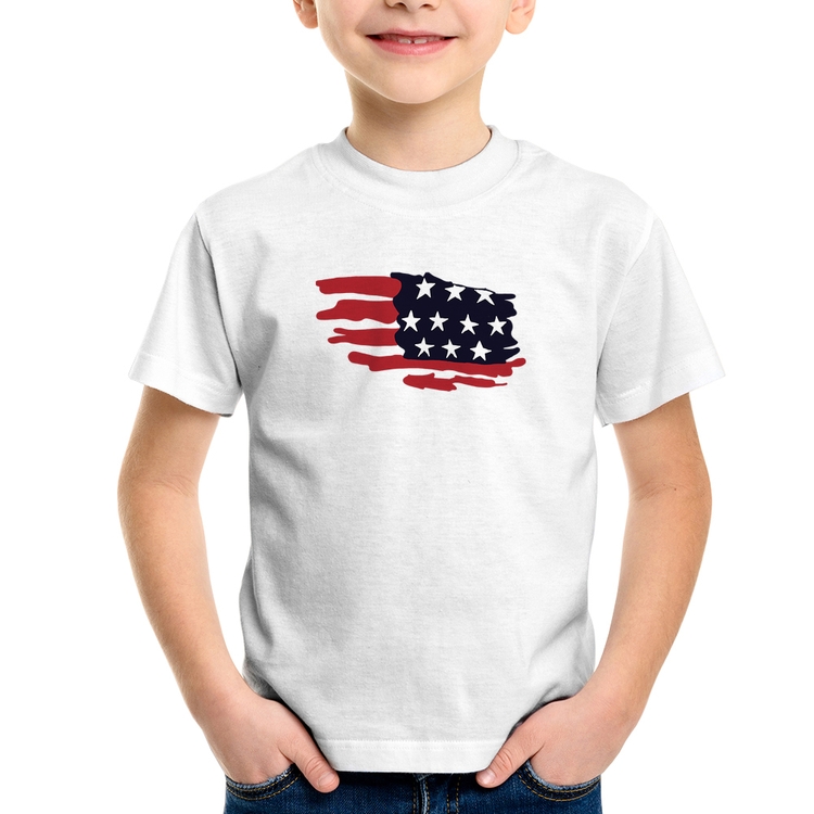 Camiseta Infantil Handrawn Flag