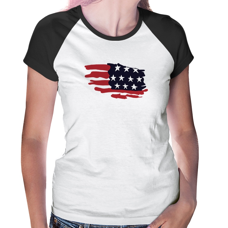 Baby Look Raglan Handrawn Flag