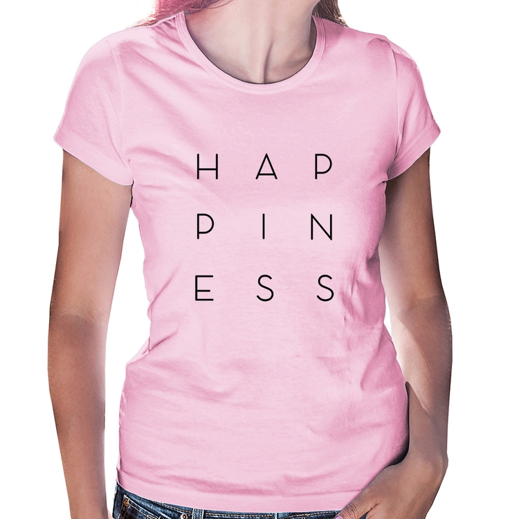 Baby Look Happiness - Rosa Bebê