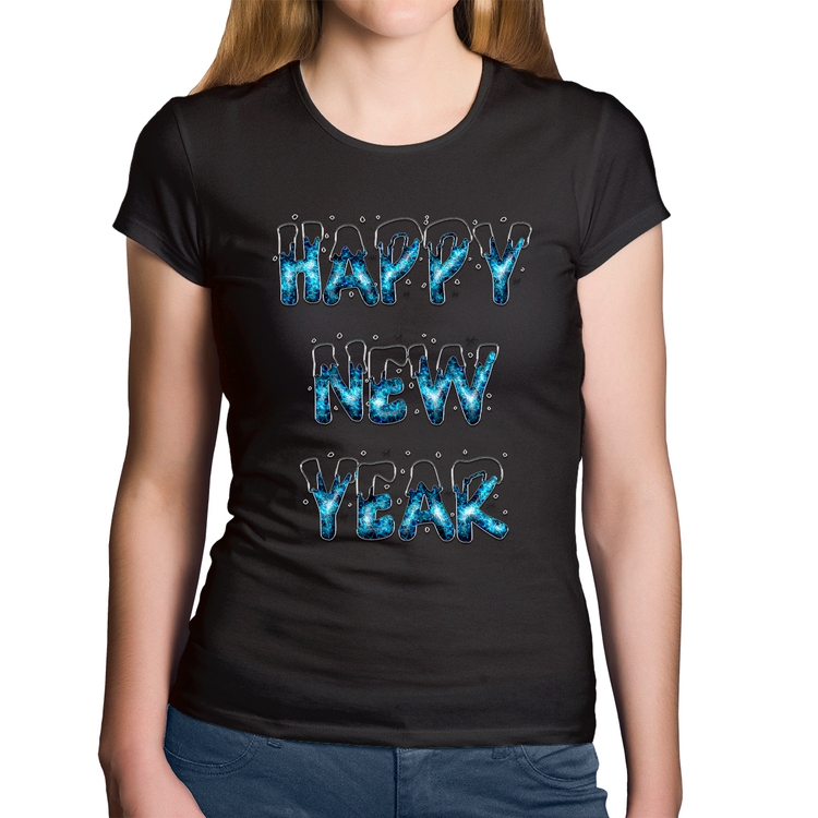 Baby Look Algodão Happy New Year
