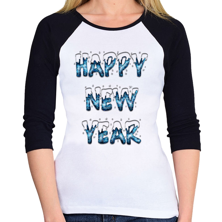 Baby Look Raglan Happy New Year Manga 3/4