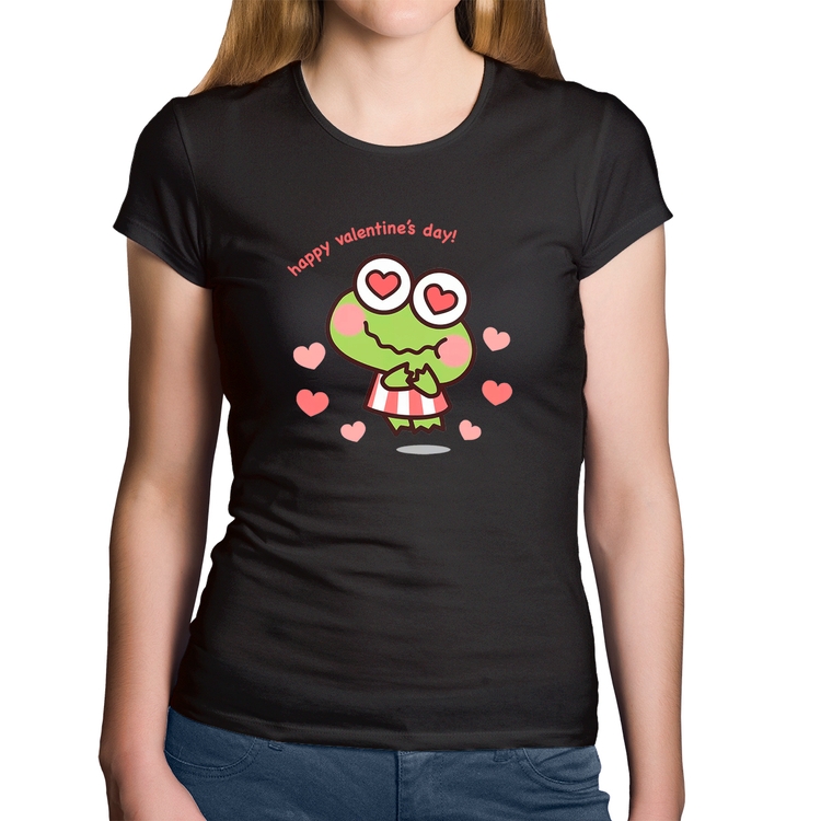 Baby Look Algodão Happy Valentine's Day