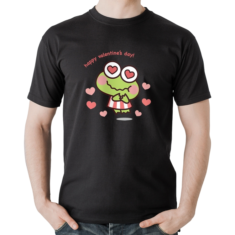 Camiseta Algodão Happy Valentine's Day