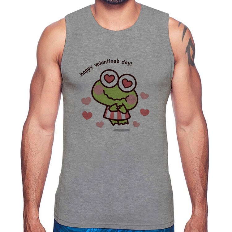 Regata Happy Valentine's Day - Cinza