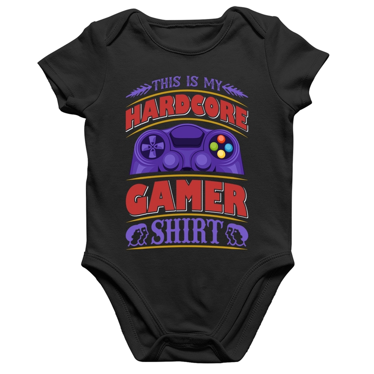Body Bebê Algodão Hardcore Gamer