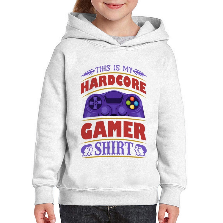 Moletom Infantil Hardcore Gamer
