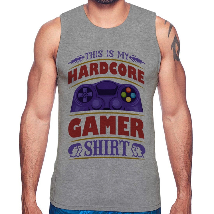 Regata Hardcore Gamer - Cinza