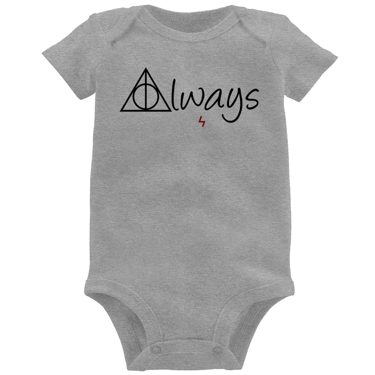 Body Bebê Always - Cinza