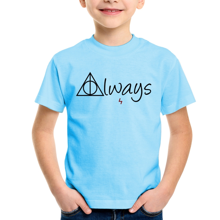 Camiseta Infantil Always - Azul Bebê