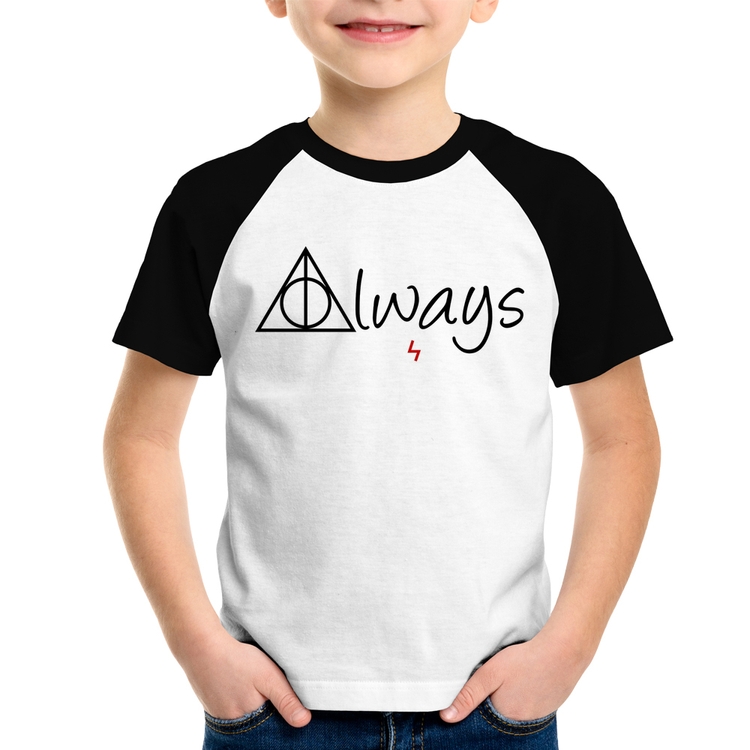 Camiseta Raglan Infantil Always