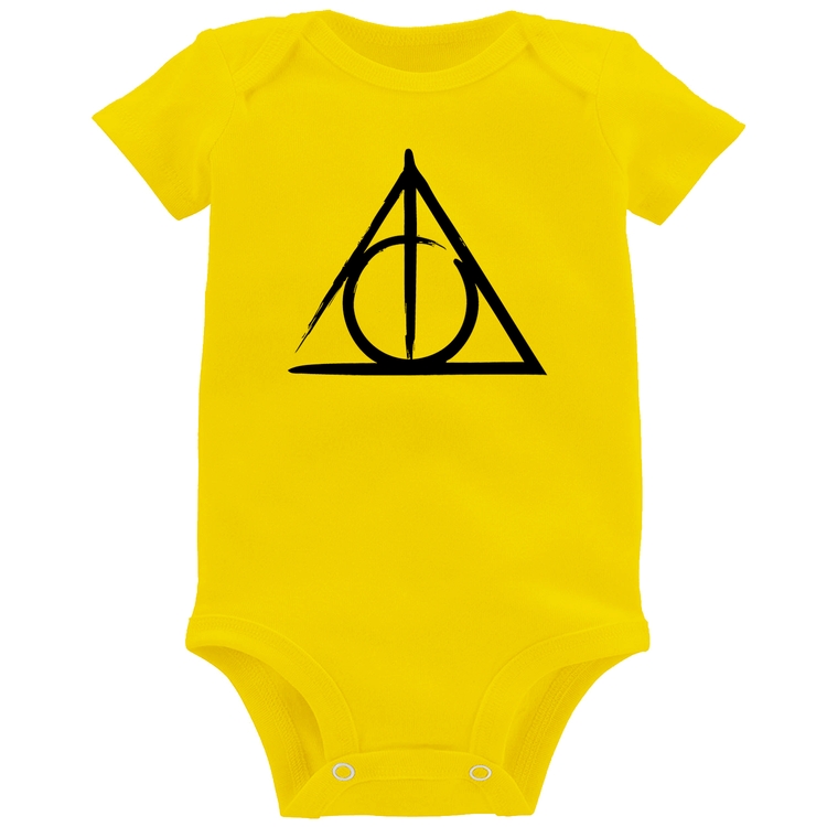 Body Bebê Relíquias da Morte - Amarelo