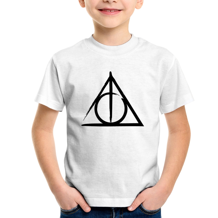 Camiseta Infantil Relíquias da Morte