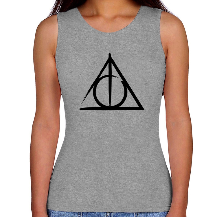 Regata Feminina Relíquias da Morte - Cinza