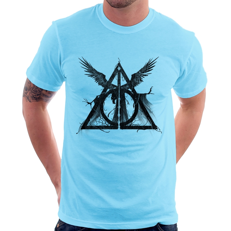 Camiseta The Tale of the Three Brothers - Azul Bebê