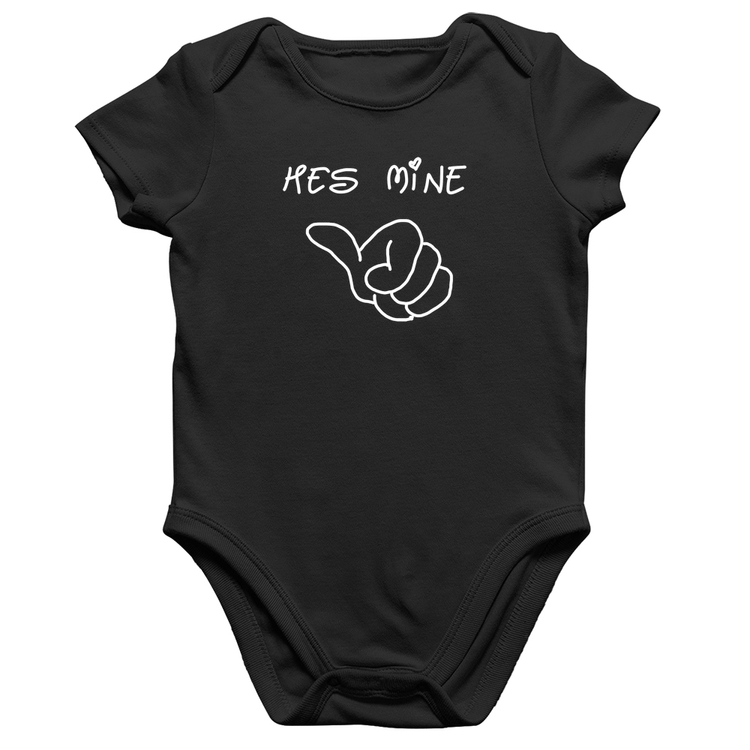 Body Bebê Algodão He's Mine