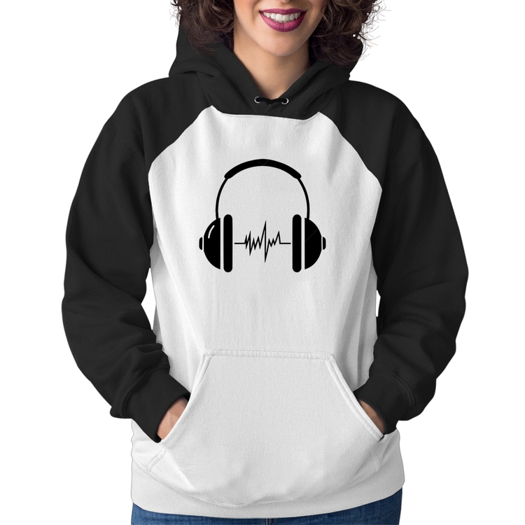 Moletom Feminino Headphone Batimentos