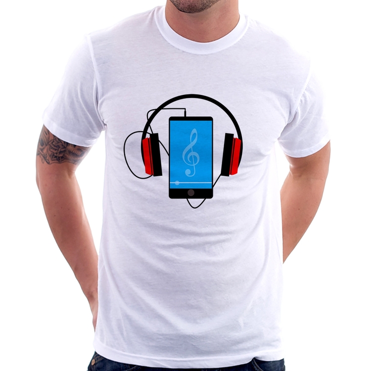 Camiseta Headphone Smartphone