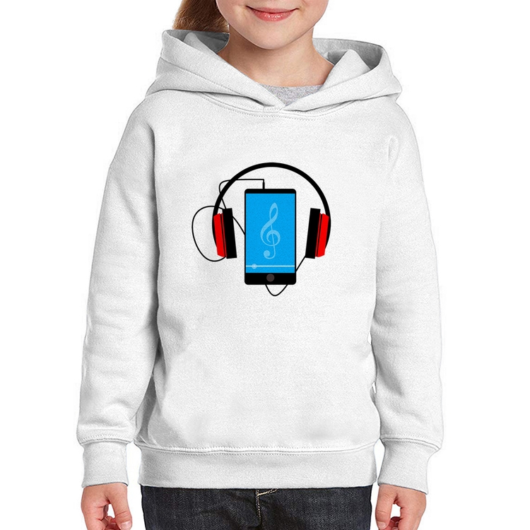 Moletom Infantil Headphone Smartphone